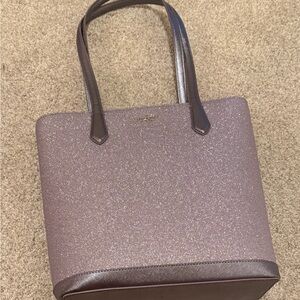 Kate Spade Purple Glitter Tote Bag